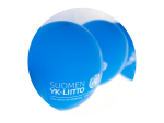 Sininen ilmapallo, jossa Suomen YK-liiton logo
