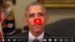 Kuvassa on verkkokuvakaappaus videosta, missä näkyy Barack Obama. 