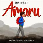 Lankkipoika Amaru singlen kansikuva, poika vuoristomaisemassa reppu selässä