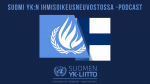 YK:n ihmisoikeusneuvoston ja Suomen liput yhteensovitettuina tummalla taustalla.