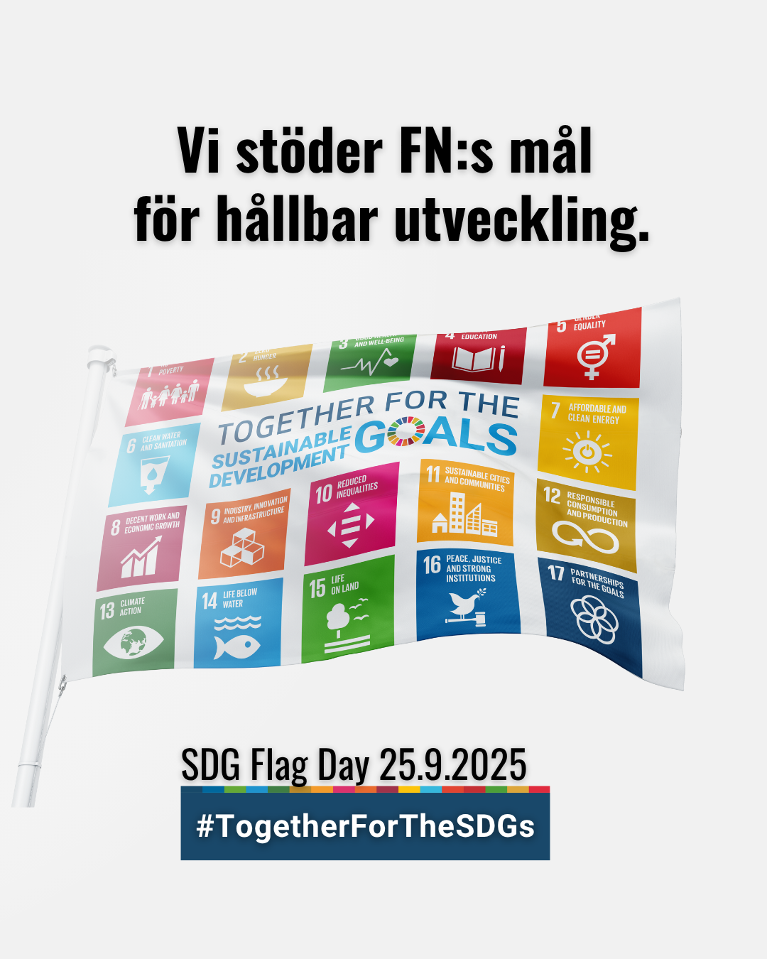 Vi stöder FN:s mål för hållbar utvecling