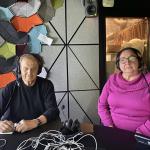 Radio Helsingin haastattelussa Rauli Virtanen ja Helena Laukko