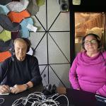 Radio Helsingin haastattelussa Rauli Virtanen ja Helena Laukko