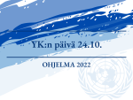 Esitekuva YK:n päivän ohjelmasta 2022