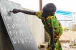 Koulutyttö Juban lähellä (UNMISS). Kuva: UN Photo
