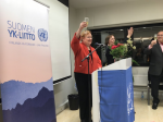 Presidentti Tarja Halonen YK-liiton 65-vuotisjuhlissa