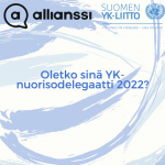 Oletko sinä YK-nuorisodelegaatti 2022?