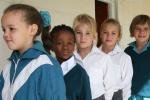 Tytöt koulussa Etelä-Afrikassa