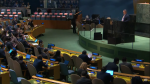 Kuvakaappauskuva YK:n yleisistunnon videosta