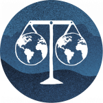 Kansainvälinen oikeus -piktogrammi